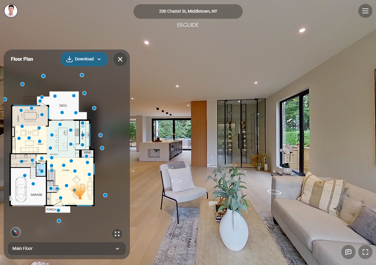 Visite virtuelle 3D pour évaluateur.